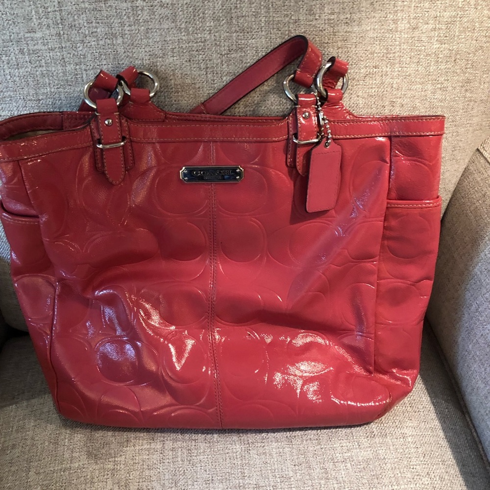 Pink coach bag